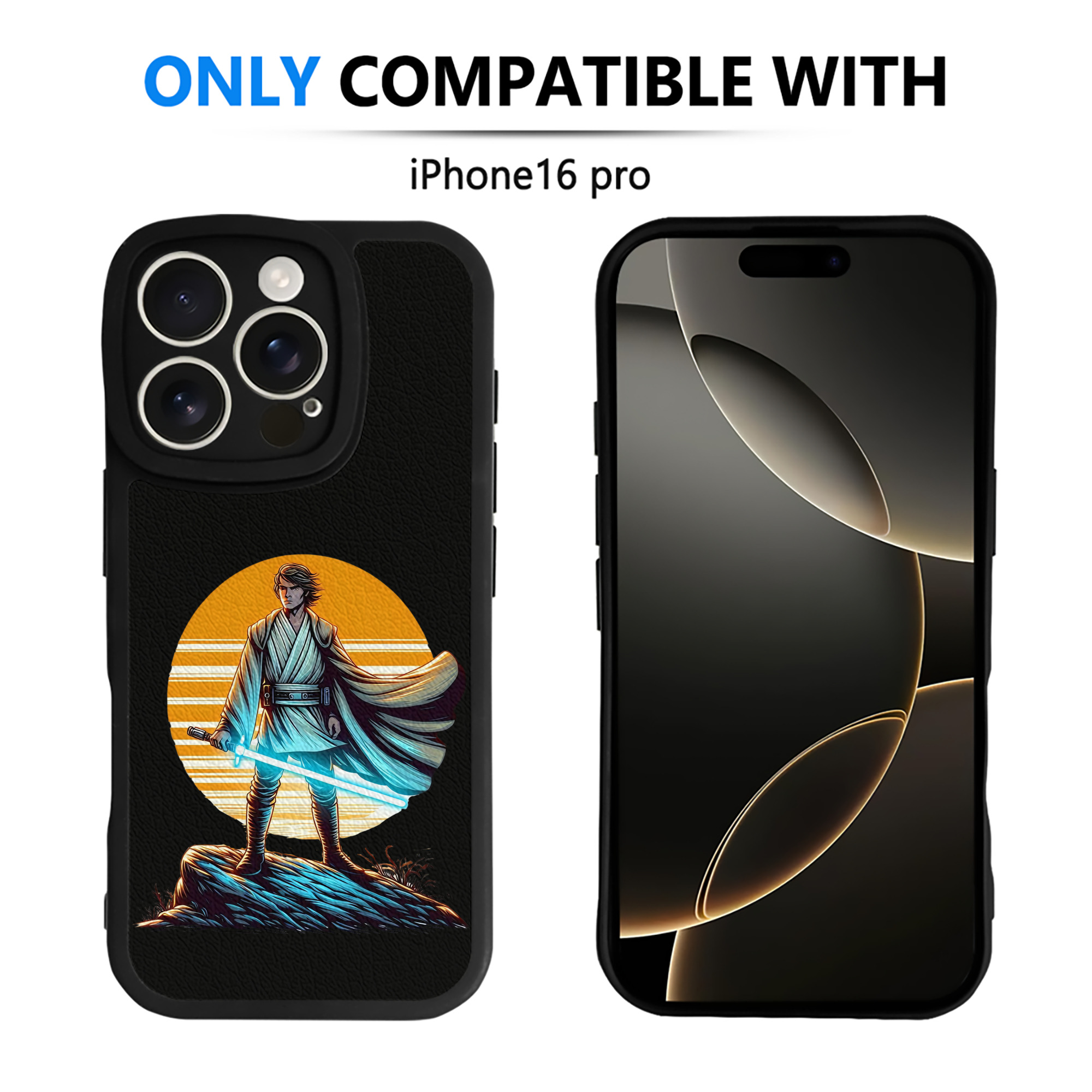 （画像用） スター・ウォーズ Star Wars 【iPhone 16シリーズ対応】シリコンスマホケース（レザー調） 材質：シリコン